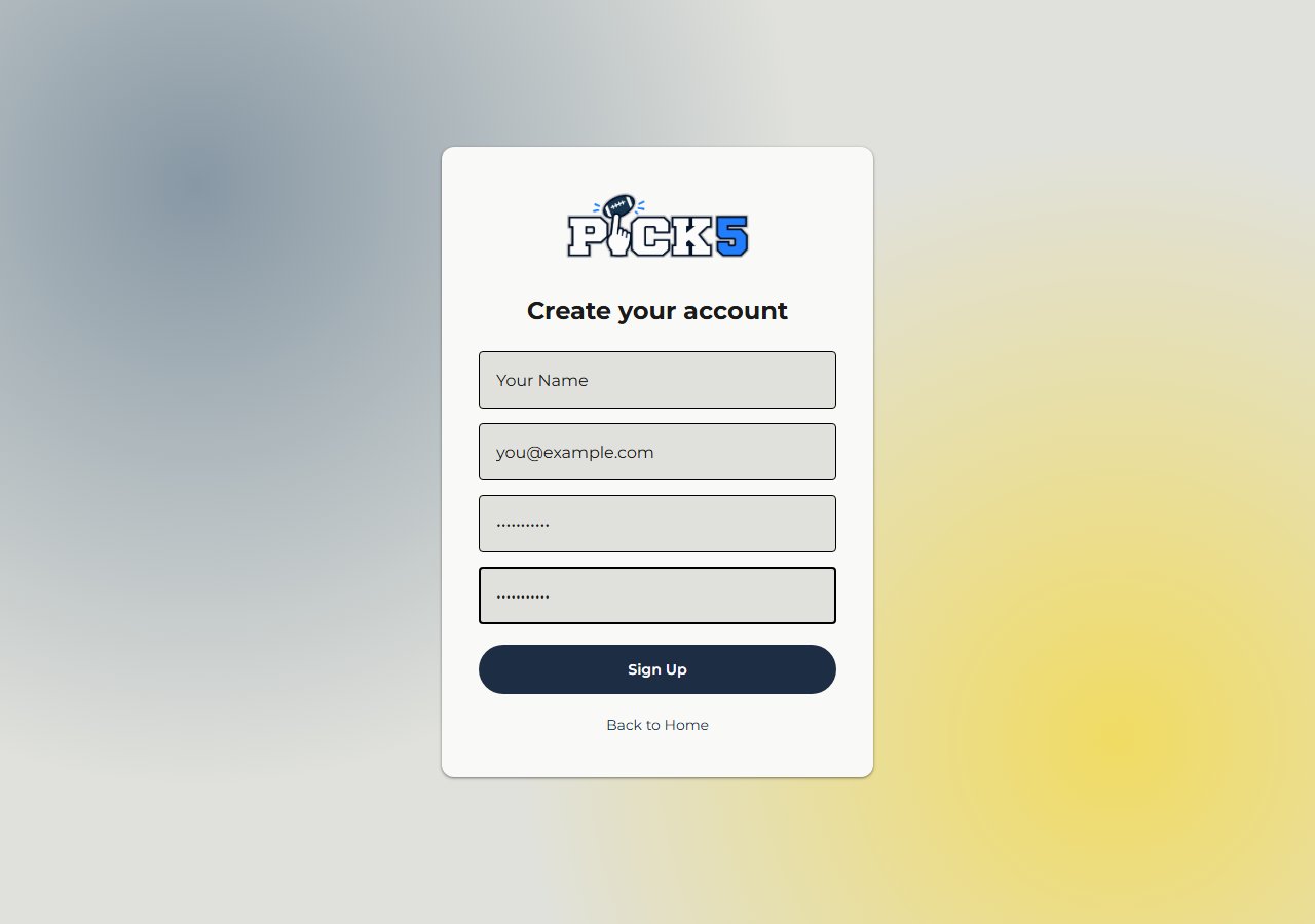 Sign up form filled in with name, email, and password